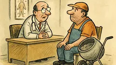 Vtip: Doktor: Z deprese pomůže práce…