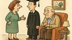 Vtip: Slyšela jsem, že syn studuje…