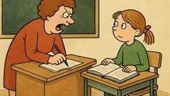 Vtip: Učitelka křičí: „Báro, čti!“