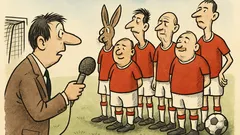 Vtip: Reportér v TV představuje nové fotbalisty