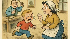 Vtip: Uplakaný chlapeček přiběhne k mamince
