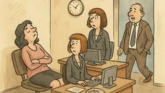 Vtip: V kanceláři sekretářka radí nové kolegyni