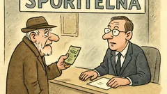 Vtip: Děda ukládá do banky stovku