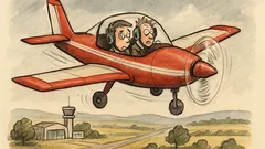 Vtip: „Pane instruktore, jak přistát?“