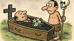 Vtip: Kanibal jde na pohřeb kamaráda