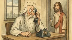 Vtip: Bůh volá: „Synu, kde jsi?“