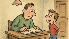 Vtip: Pepíček: „Tati, umíš psát potmě?“