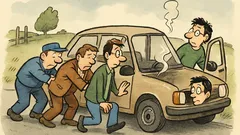 Vtip: Jede opravář, ředitel a programátor…