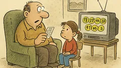 Vtip: Otec sleduje Sportku, dcera radí