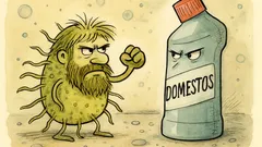 Vtip: Chuck Norris jako bakterie porazil Domestos