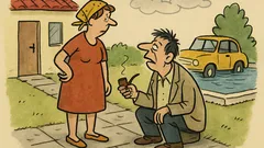 Vtip: Manželka přijede domů: „V karburátoru voda“