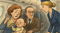 Vtip: Matka s dítětem nastoupí do letadla