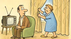 Vtip: Proč zatahuješ ty závěsy, drahá?