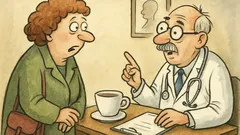 Vtip: Pane doktore, můj muž jí šálek…