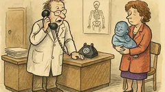 Vtip: V ordinaci zvoní telefon: mám nemocné dítě