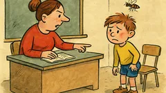 Vtip: Pepíček přijde pozdě do školy…