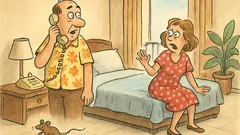 Vtip: Manžel volá na recepci kvůli myši