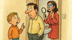 Vtip: Pepíček varuje tátu před mámou