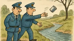 Vtip: Jdou dva policajti kolem řeky…