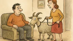 Vtip: Manžel sedí na gauči…