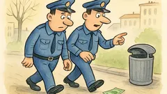 Vtip: Jdou dva policisté a najdou stovku