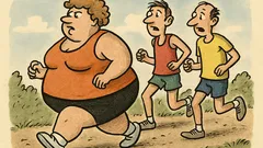 Vtip: Dva běžci běží za běžkyní…