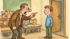 Vtip: Učitel křičí: Třicet hlupáků?!