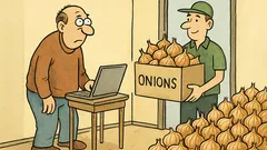 Vtip: Objednal jsem 5 ks cibule…