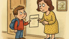 Vtip: Pepíček přijde domů s vysvědčením