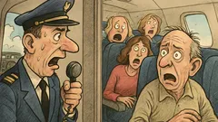 Vtip: Kapitán po startu vykřikne: „Sakra!“