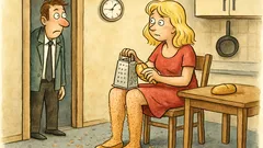 Vtip: Vrátí se muž ze služebky...