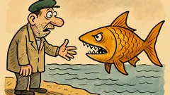 Vtip: Ruští vědci zkřížili zlatou rybku se žralokem…