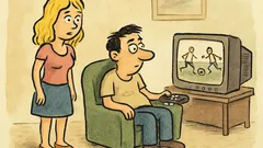 Vtip: Přijde blondýnka do obýváku...