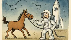 Vtip: Proč nemůžou poslat koně do vesmíru?