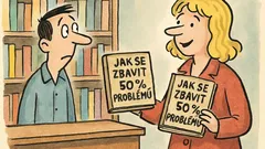 Vtip: Blondýnka koupí dvě knihy o problémech