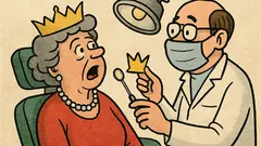 Vtip: Proč chodí královna k zubaři?