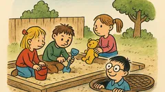 Vtip: Všechny děti na pískovišti, jen Ulli…