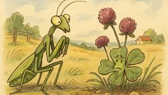 Vtip: Ptá se kudlanka nábožná jetele…