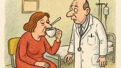 Vtip: Přijde žena do nemocnice za doktorem…