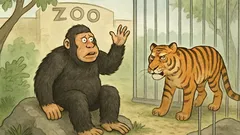 Vtip: V zoo zemře gorila, náhrada?