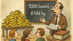 Vtip: V matematice koupíš 1000 banánů