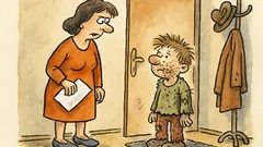 Vtip: Tak cos dělal dnes ve škole, Pepíčku?