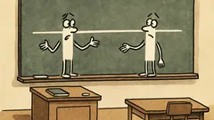 Vtip: Rovnoběžné přímky mají hodně společného…