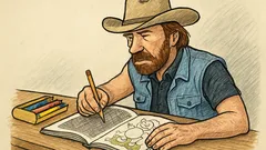 Vtip: Chuck Norris umí vymalovat omalovánku tužkou