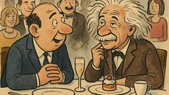 Vtip: Einstein přijede do Řecka na recepci