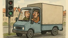 Vtip: Řidič projede červenou… a pak