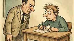 Vtip: Přijde student na písemku bez taháku