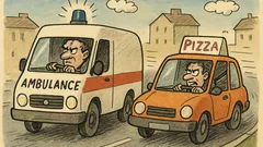 Vtip: Co má pizza a záchranka společné?