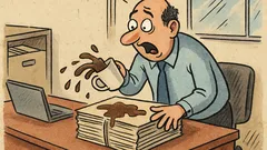 Vtip: V kavárně: „Ááá… přes ty spisy…!“