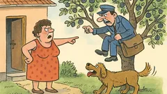 Vtip: Mami, pošťák nám sedí na švestce!